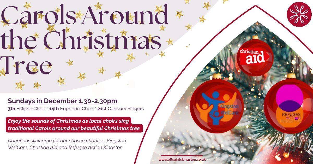 Charity Carol Singing Around The Christmas Tree at All Saints